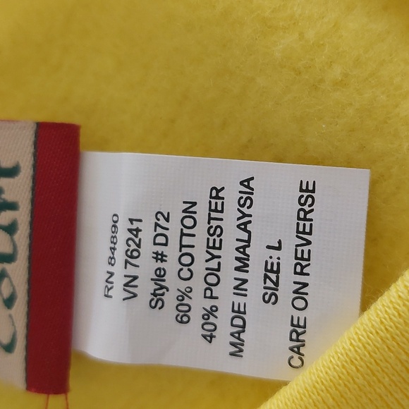 Fleece snap close sweat shirt sz L - Picture 7 of 14